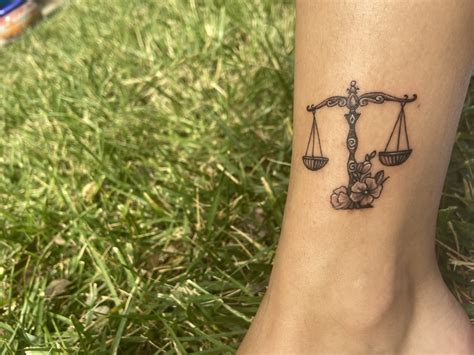 libra scales tattoo.